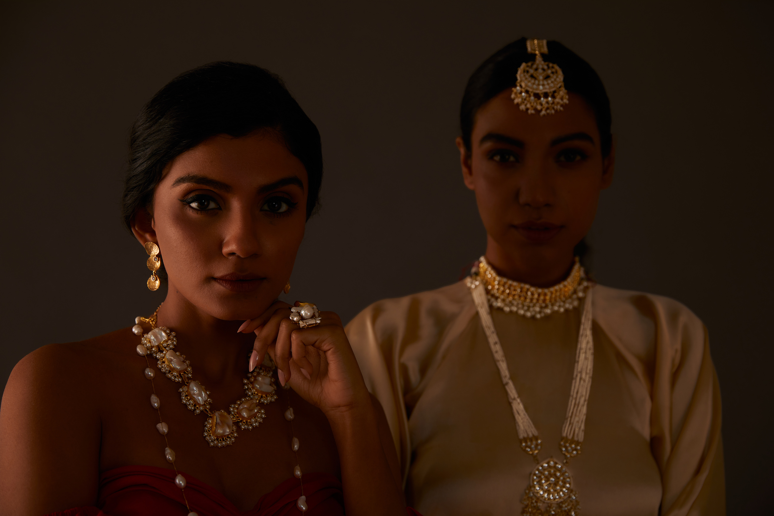 Women with Intricate Indian Jewelry